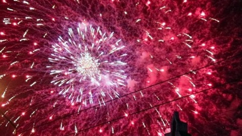 Над Калугой прогремел новогодний фейерверк