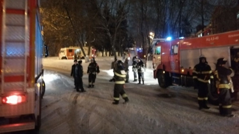 В Подмосковье 60 человек эвакуировали из детской больницы из-за пожара