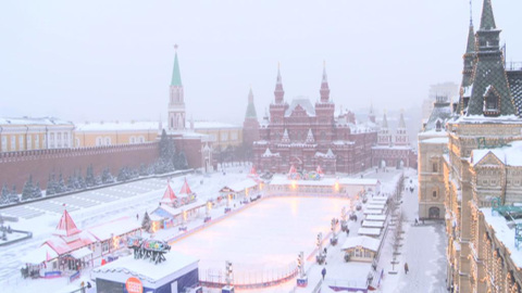 Циклон принес в Москву сильную метель