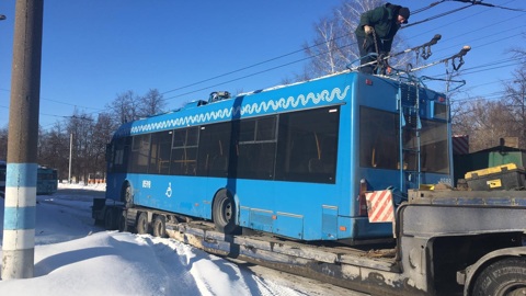 В Ульяновск прибыли первые 15 московских троллейбусов