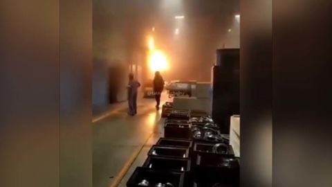 По факту пожара на заводе "Татэлектромаш" возбуждено уголовное дело