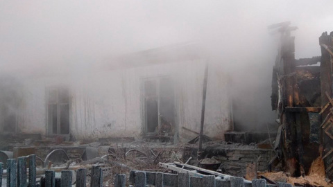 В Улан-Удэ ночью ликвидировали крупный пожар