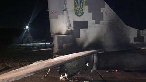 Пьяный украинский офицер протаранил МиГ-29 на военном аэродроме
