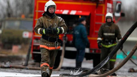 В Томске ночью возник пожар в многоэтажном жилом доме