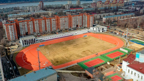 Воронежцам показали обновленный стадион "Буран" с высоты птичьего полета