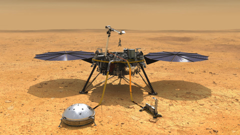 InSight "услышал" образование четырёх кратеров, а MRO увидел их с орбиты