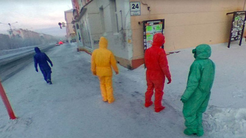 В Google Maps нашли "телепузиков" из России