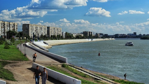На омской набережной на подростка напала лошадь