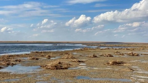 Под угрозой обмеления находится соленое озеро Маныч-Гудило
