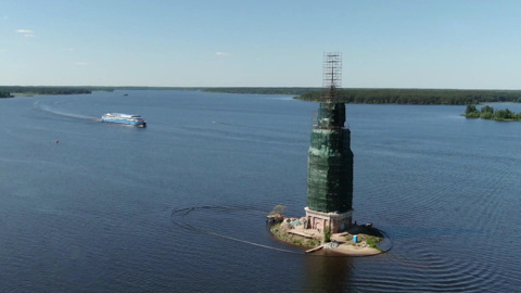 Реставрация Калязинской колокольни: туристов в 2022 году встретят часы и крест. Вести в 20:00