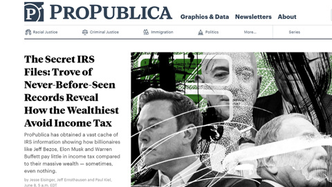 В США данные о налогах богатейших американцев вызвали скандал