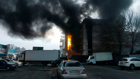 Пожар в магазине "Магнолия" в Москве потушен