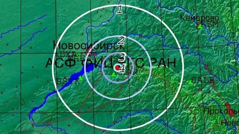 В Новосибирской области произошло землетрясение магнитудой 3,5