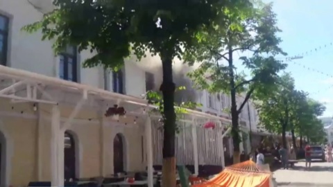 В центре Ярославля произошел пожар в кафе