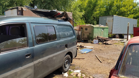 В пункте сбора металлолома в Уфе произошел хлопок баллона