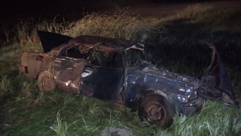 Девять пьяных подростков перевернулись на "Жигулях" под Астраханью