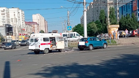 В Ставрополе в ДТП с машиной скорой помощи пострадали три человека