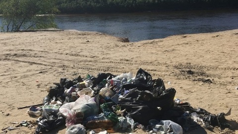 В Самаре на берегу Волги нашли несанкционированную свалку
