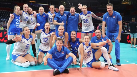 Российские волейболистки сыграют с командой Белоруссии в 1/8 финала чемпионата Европы