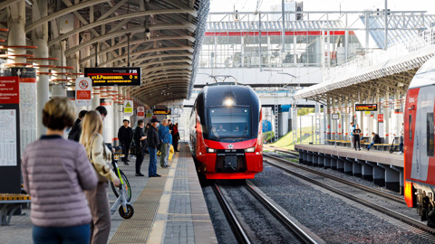 На МЦК запустили двухэтажный поезд