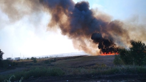 В Самарской области потушен крупный пожар в районе ГПЗ