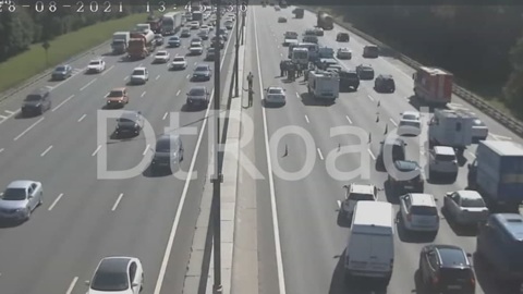 На МКАД произошло второе за день массовое ДТП