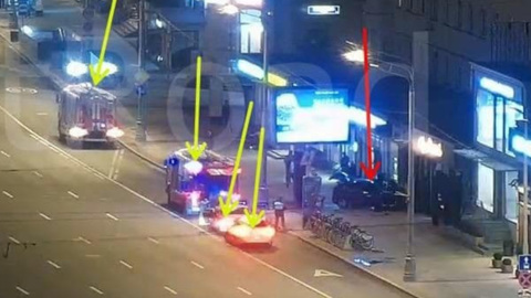 На столичном проспекте автомобиль протаранил здание