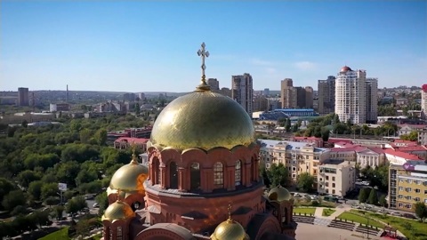 В Волгограде открыли воссозданный собор Александра Невского. Новости на "России 24"
