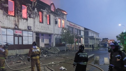 Люди погибли при пожаре в гостинице в Дагестане