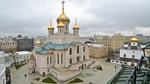 На территории монастыря в центре Москвы ловят лису