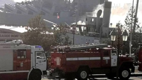 Пожар на мемориальном корабле-музее во Владивостоке ликвидирован