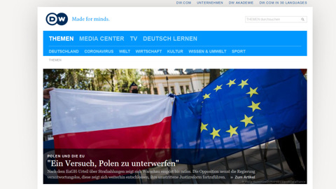 В Белоруссии заблокировали сайт Deutsche Welle