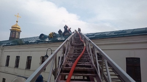 В Киево-Печерской лавре произошел пожар