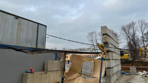 В результате обрушения на стройплощадке в Москве погибли люди