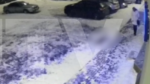 Момент падения девушки с 18 этажа в Уфе попал на видео