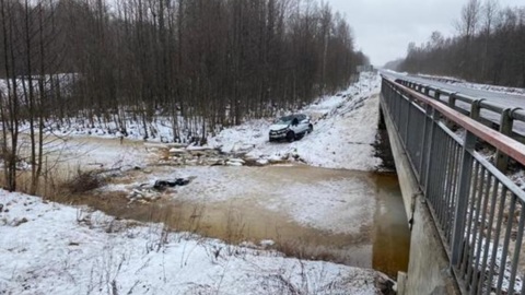 Петербурженки утонули в машине, упавшей в реку под Псковом