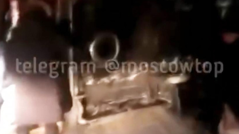 Вести-Москва. В Мытищах маршрутка с десятью пассажирами съехала в кювет и перевернулась