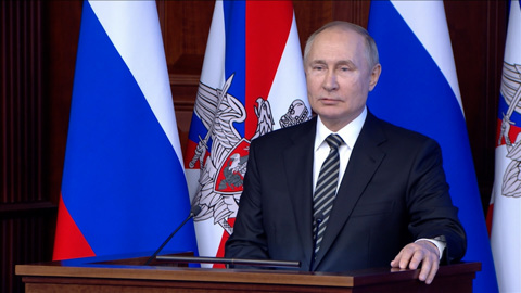 Конфронтация с НАТО и уникальные разработки. Путин принял участие в коллегии Минобороны