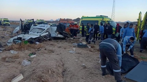 Следовавший в Шарм-эль-Шейх автобус попал в смертельную аварию