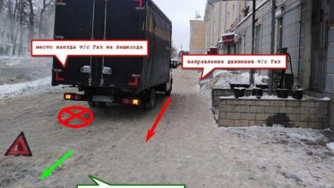 Пенсионерку сбила "ГАЗель" в центре Костромы