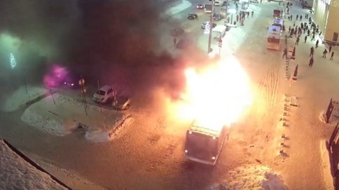 Стали известны причины пожара в автобусе в Петрозаводске