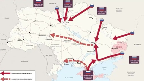 Британские военные показали план нападения на Украину