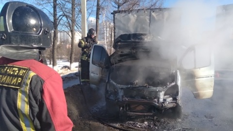 В центре Владимира воспламенился грузовой автомобиль