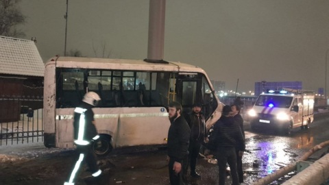 В Подмосковье перевернулась маршрутка, есть погибший и пострадавшие