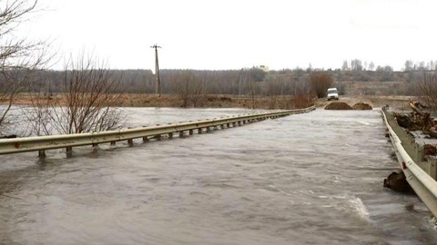 Паводки в Тульской области нарушили сообщение транспорта