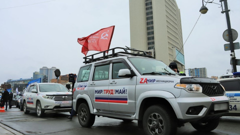 В Волгограде автомобиль с буквой Z облили краской