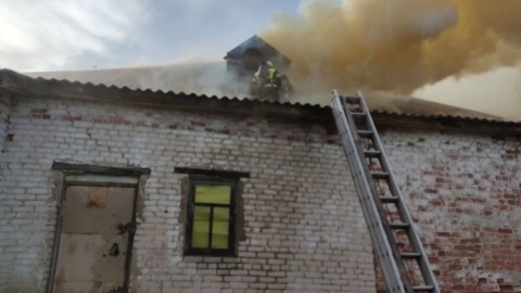 Во владимирском поселке сгорел клуб