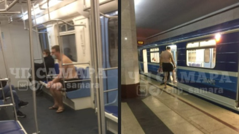 Без штанов, но в маске: мужчина поразил пассажиров самарского метро