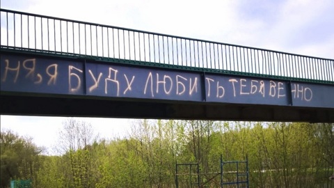 На набережной Мичуринска вандалы исписали обновленный мост