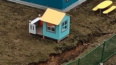 В Чебоксарах восстановят часть грунта, сошедшего в районе детсада